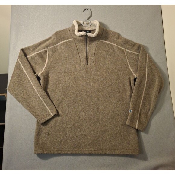Kuhl Other - Kuhl Alfpaca 1/4 Zip Sweater Men’s 2XL XXL Brown Fleece Mock Neck Outdoors
